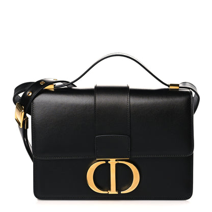 Christian Dior Smooth Calfskin 30 Montaigne Flap Bag Black 1 of 9