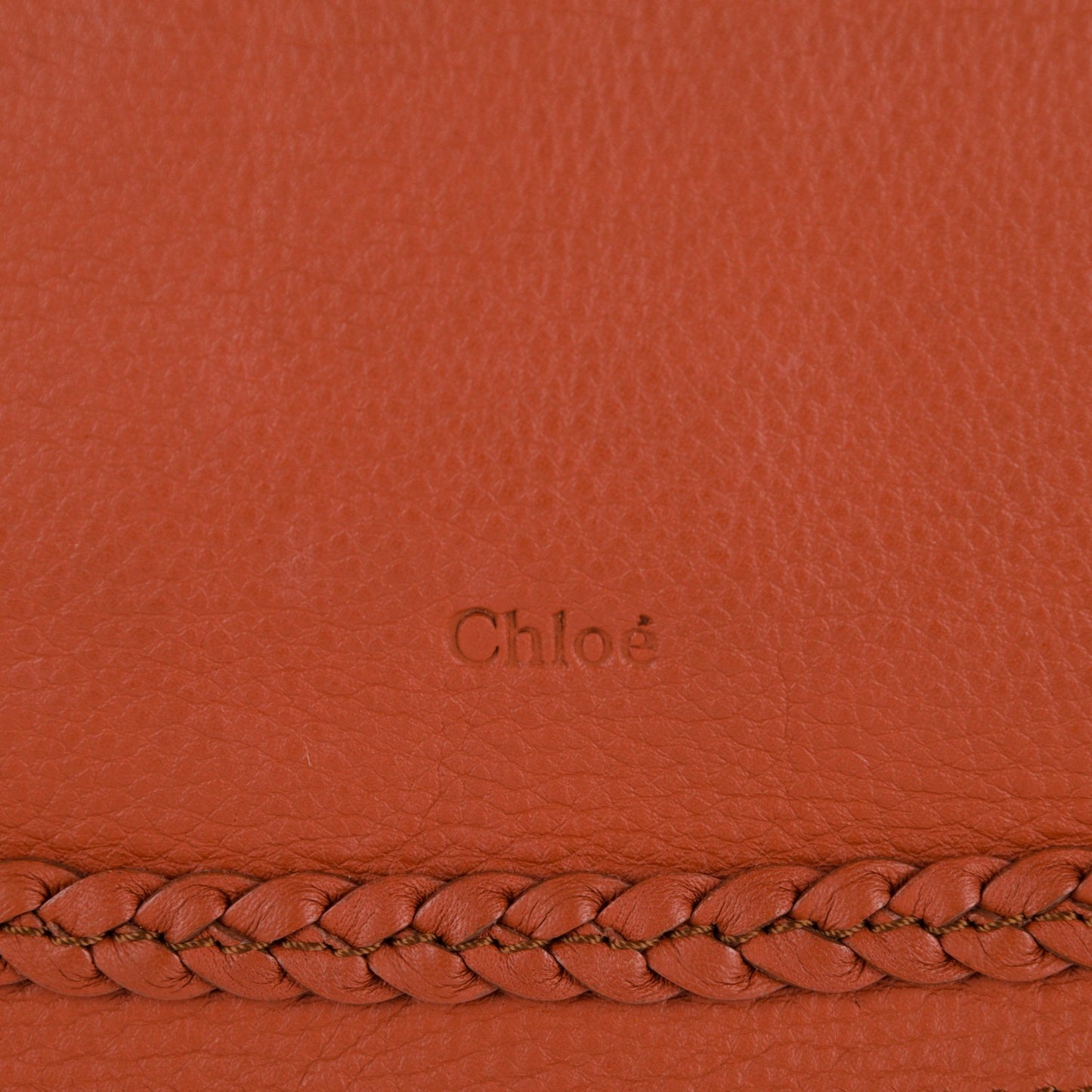 Calfskin Braided Large Marcie Satchel Whiskey