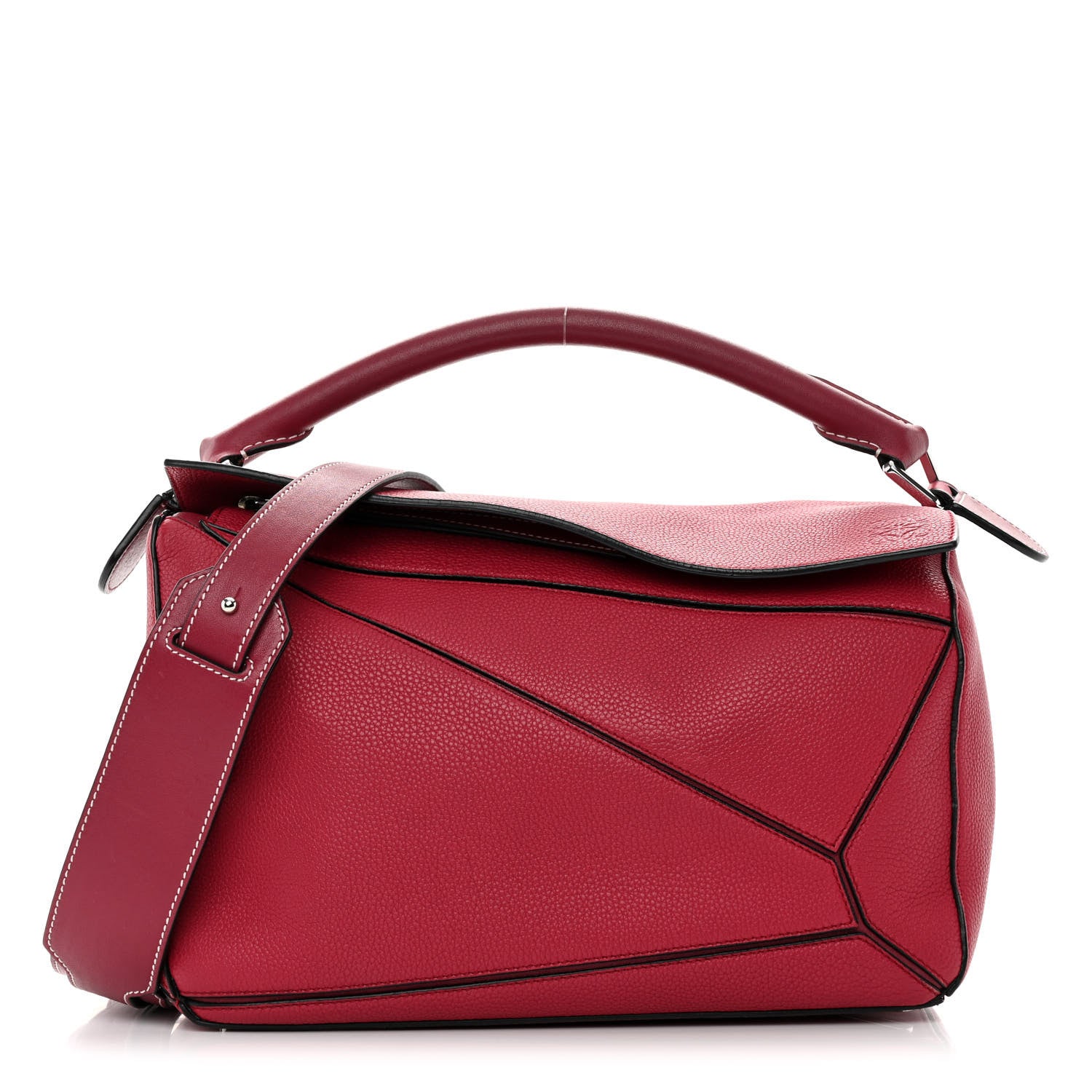 Loewe Calfskin Medium Puzzle Bag Rouge 1 of 18