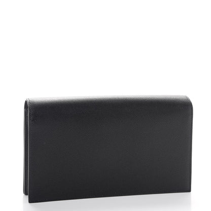 Saint Laurent Grain De Poudre Classic Monogram Kate Clutch Black 3 of 8