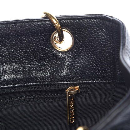 Chanel Caviar Quilted Petit Shopping Tote PST Black 12 of 14