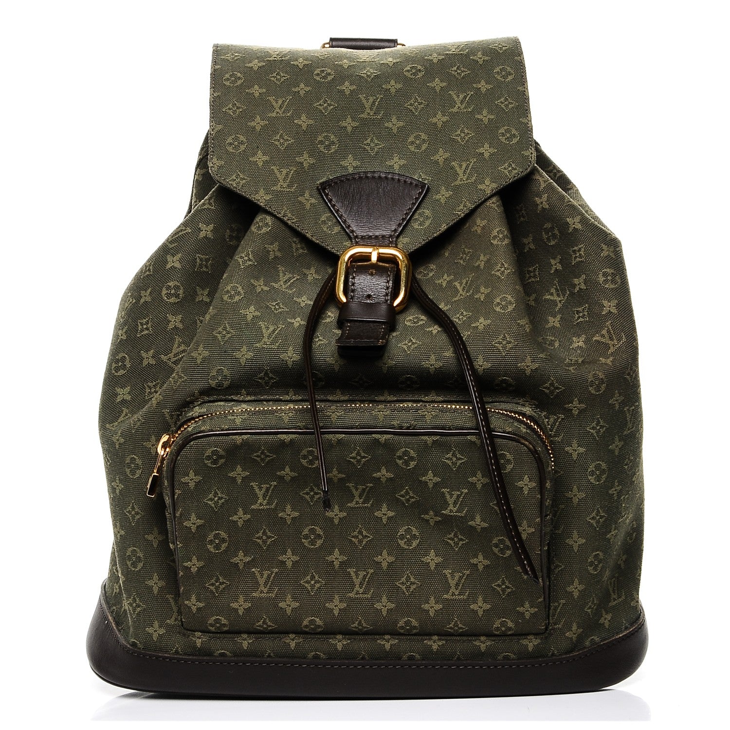 Louis Vuitton Mini Monogram Montsouris GM Backpack Kaki 1 of 6