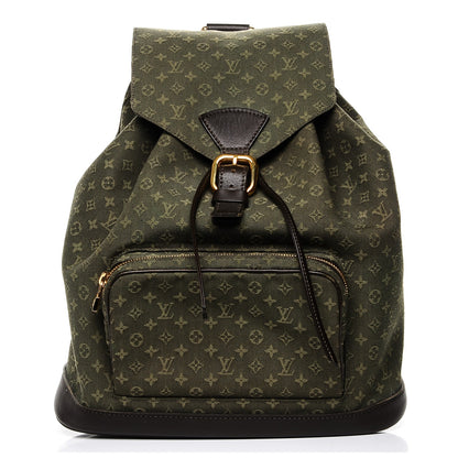 Louis Vuitton Mini Monogram Montsouris GM Backpack Kaki 1 of 6
