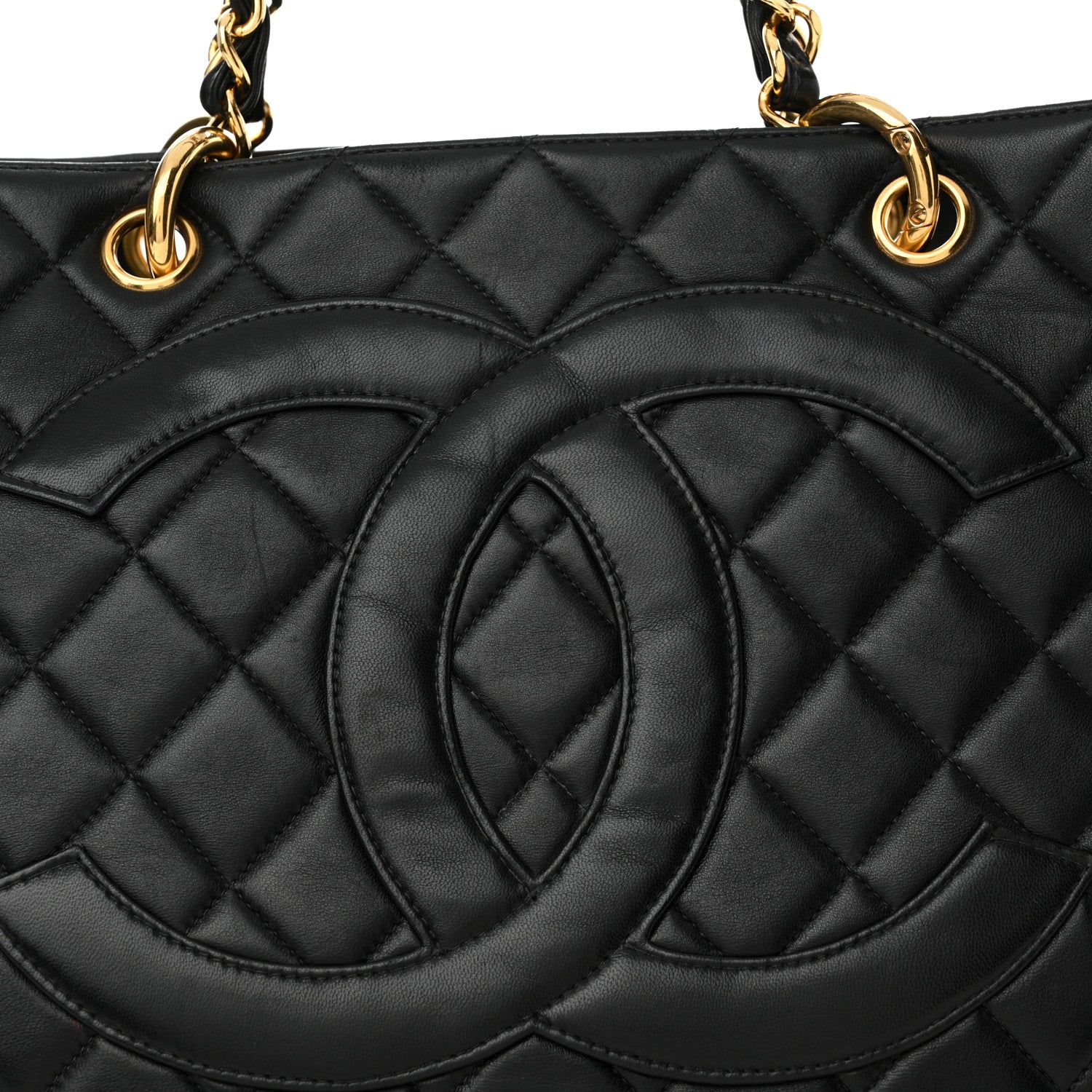 Chanel Lambskin Quilted Timeless CC Tote Black 9 of 19