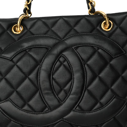 Chanel Lambskin Quilted Timeless CC Tote Black 9 of 19