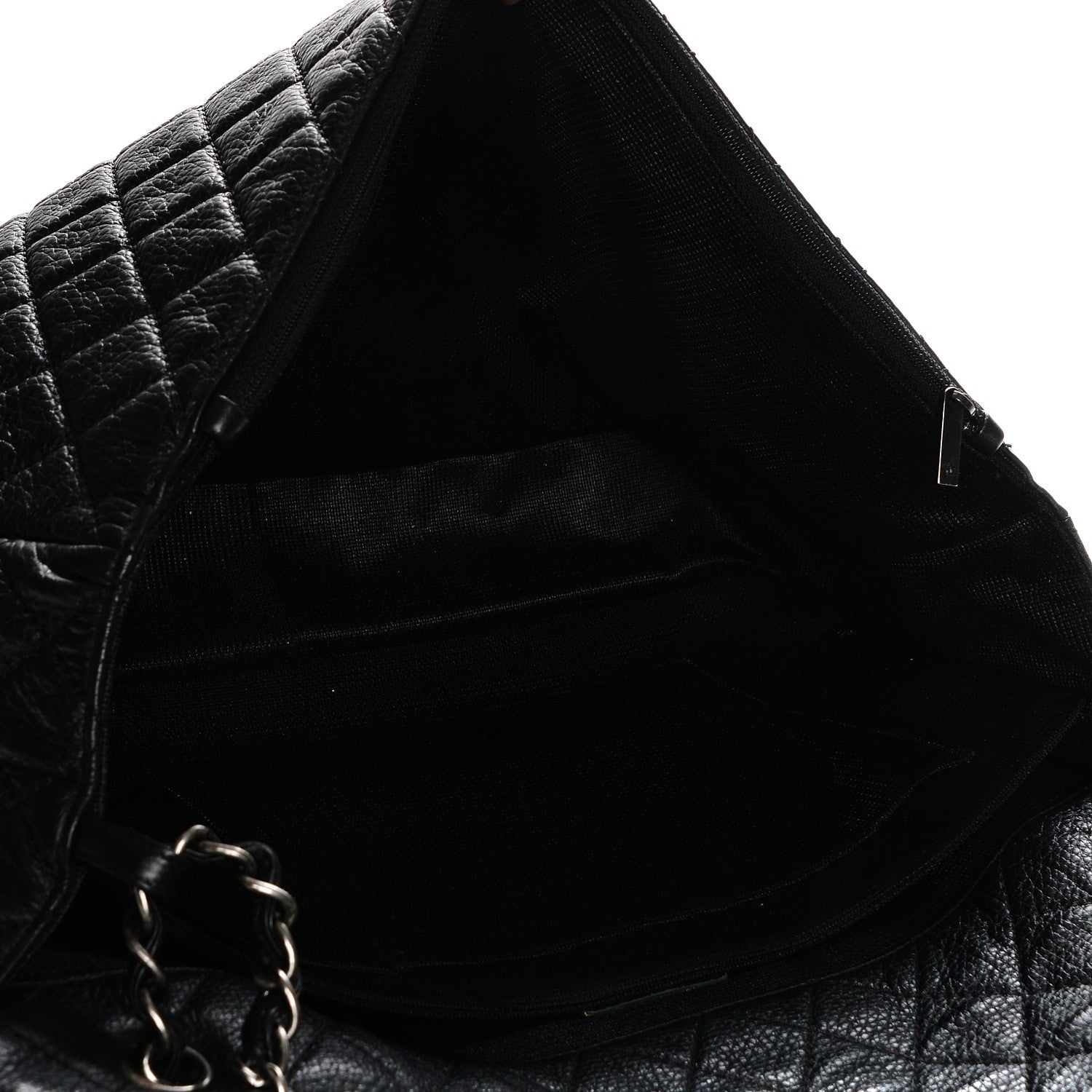 Chanel Calfskin Quilted XXL Travel Flap Bag Black 7 of 9
