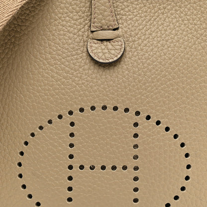 Hermes Taurillon Clemence Evelyne TPM Beige Marfa 8 of 10