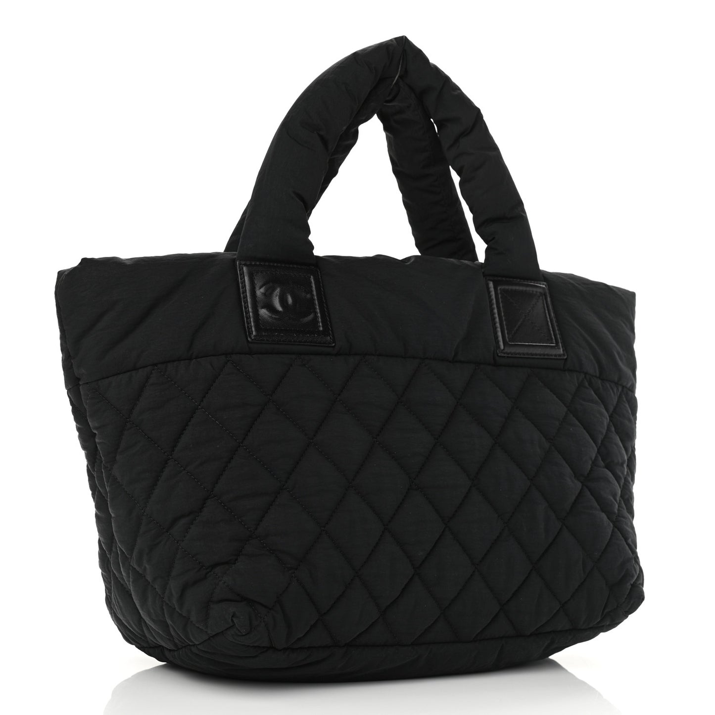 Nylon Quilted Coco Cocoon Bowler Black