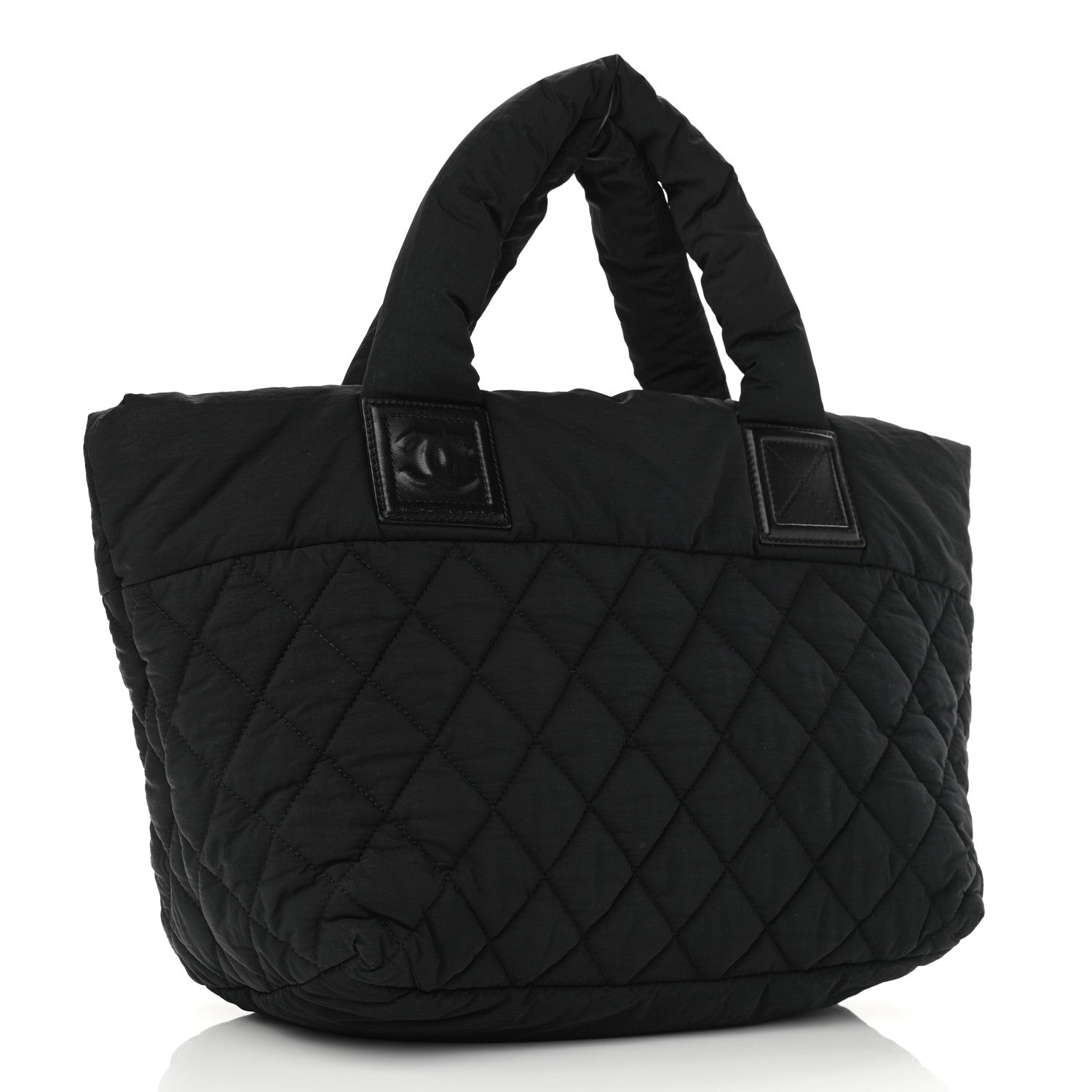 Chanel Nylon Quilted Coco Cocoon Bowler Black 3 of 11