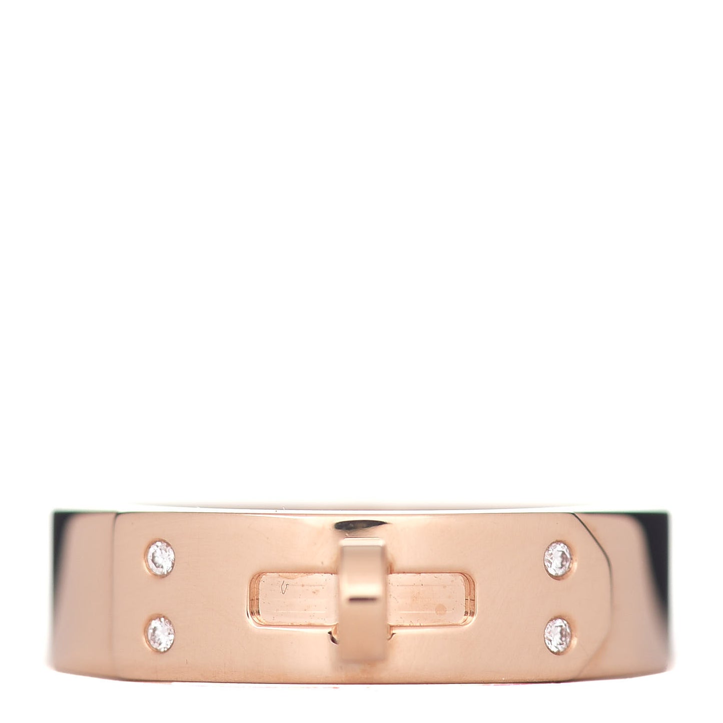 18K Rose Gold Diamond PM Kelly Ring 51 5.75