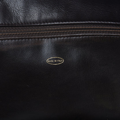 Chanel Lambskin Quilted Shopping Tote Dark Brown 7 of 15