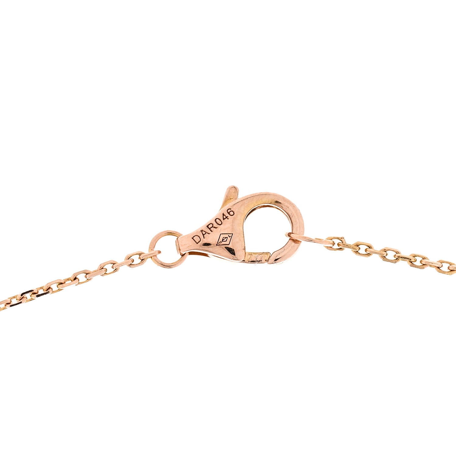 Cartier 18K Pink Gold Diamond Pink Opal XS Amulette de Cartier Pendant Necklace 5 of 5