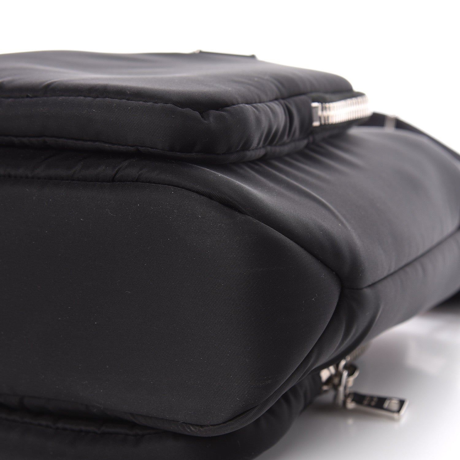 Prada Tessuto Nylon Pocket Small Cargo Tote Black Fuoco 7 of 11