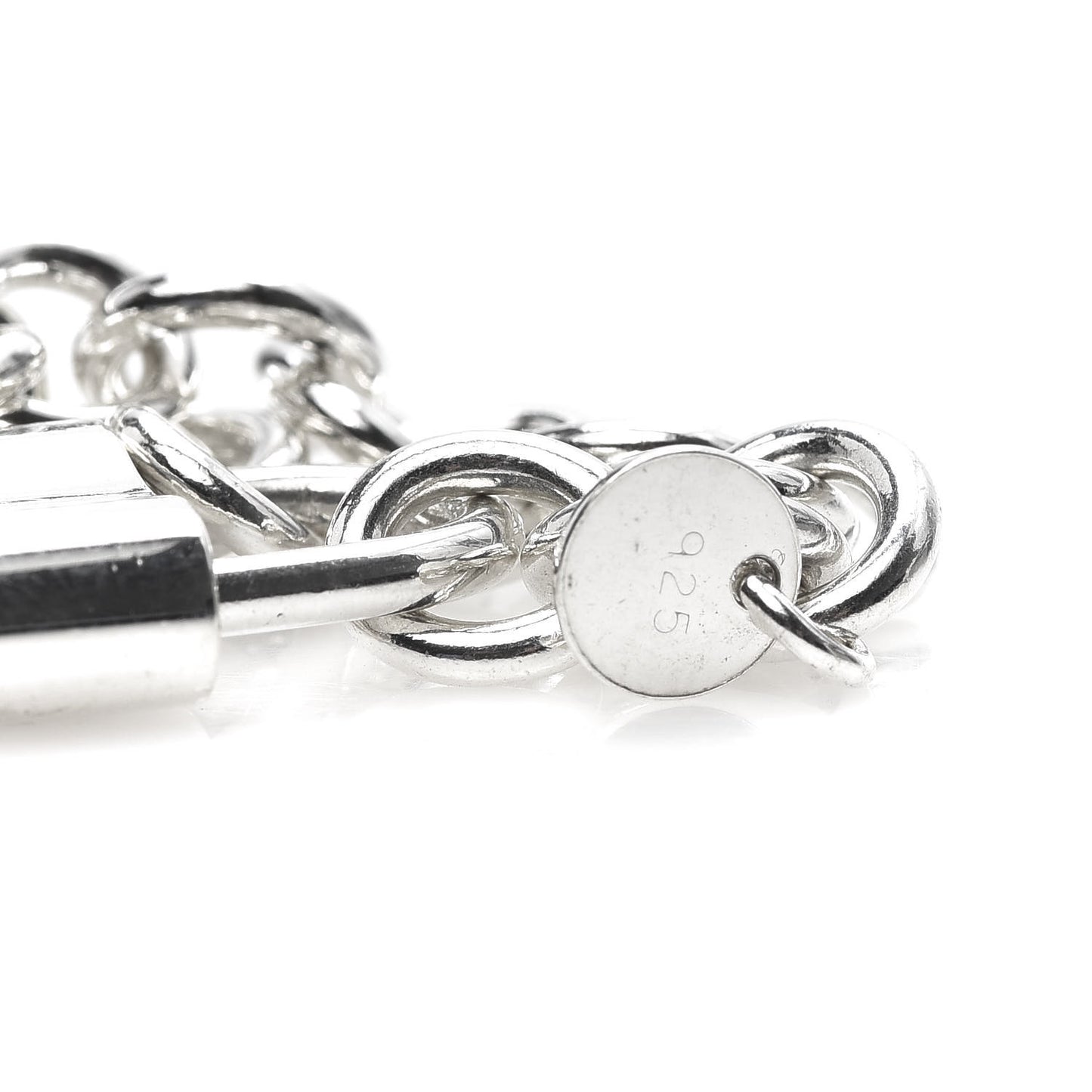 Sterling Silver 1837 Lock Charm Bracelet