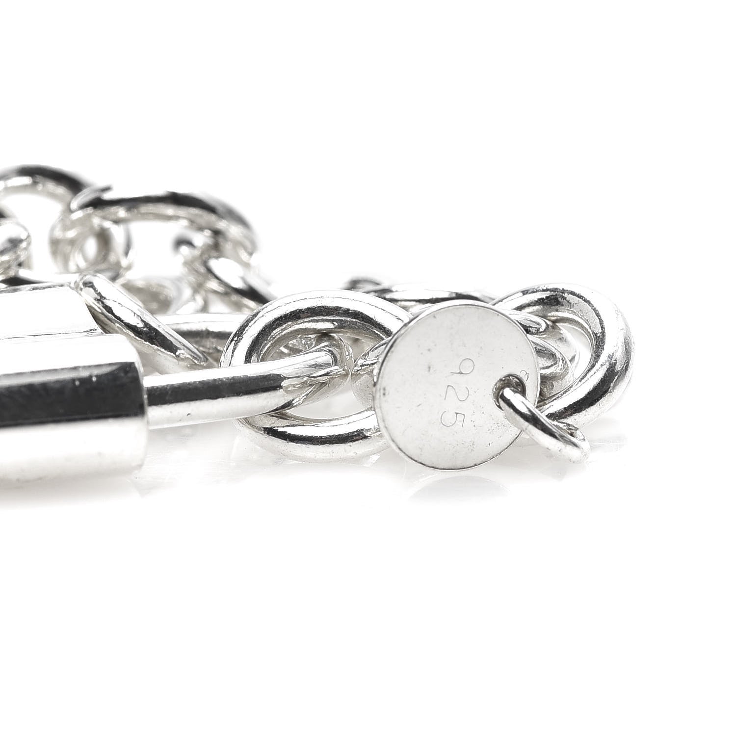 Tiffany Sterling Silver 1837 Lock Charm Bracelet 7 of 8