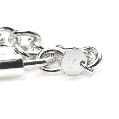 Tiffany Sterling Silver 1837 Lock Charm Bracelet 7 of 8