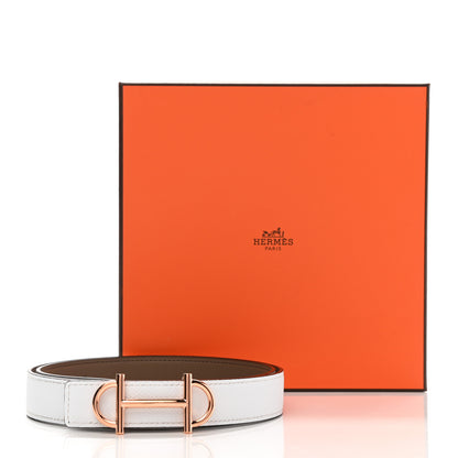 Hermes Epsom Swift 24mm Gamma Belt 80 Etoupe White 6 of 6
