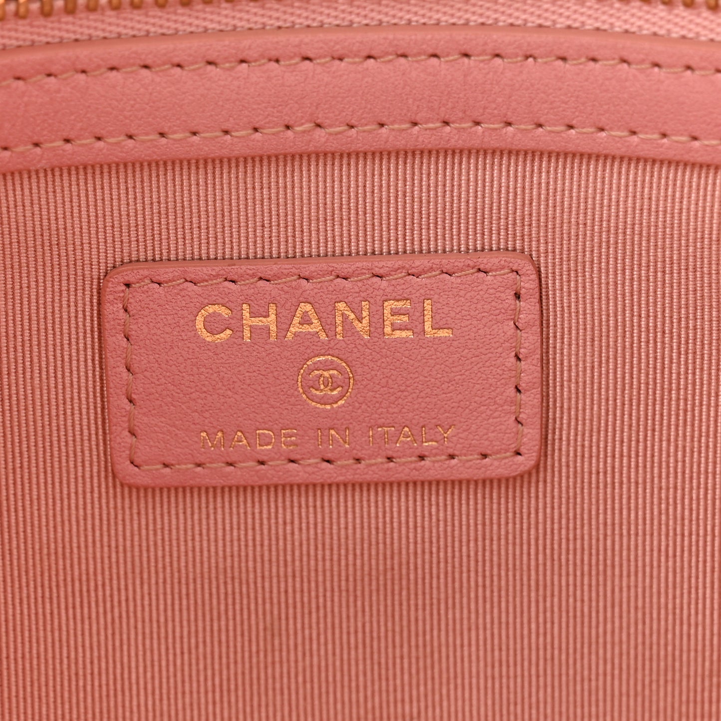 Iridescent Caviar Medium Night by the C Pouch Clutch Rose Pink