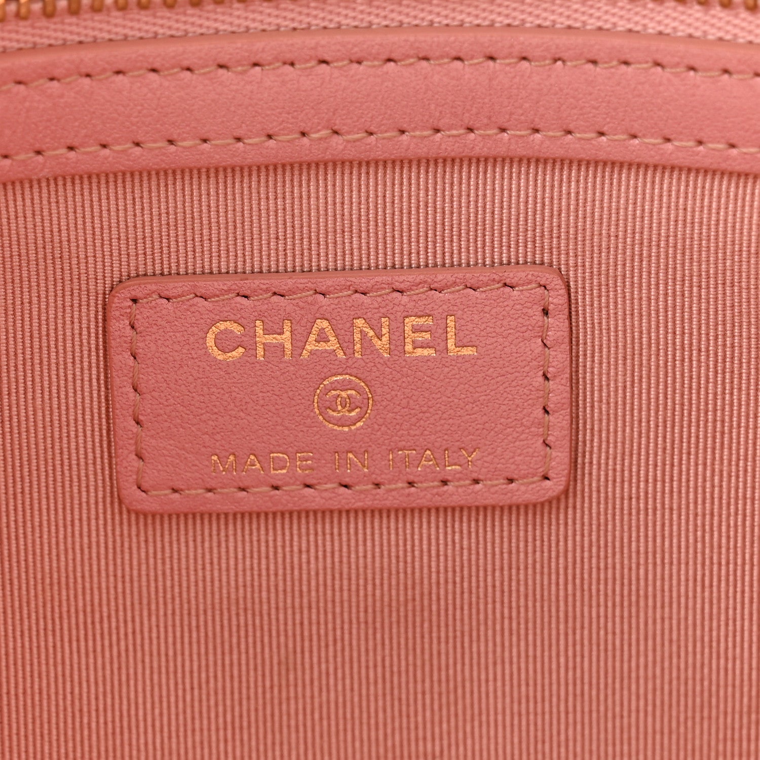 Chanel Iridescent Caviar Medium Night by the C Pouch Clutch Rose Pink 6 of 11