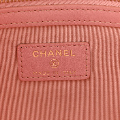 Chanel Iridescent Caviar Medium Night by the C Pouch Clutch Rose Pink 6 of 11