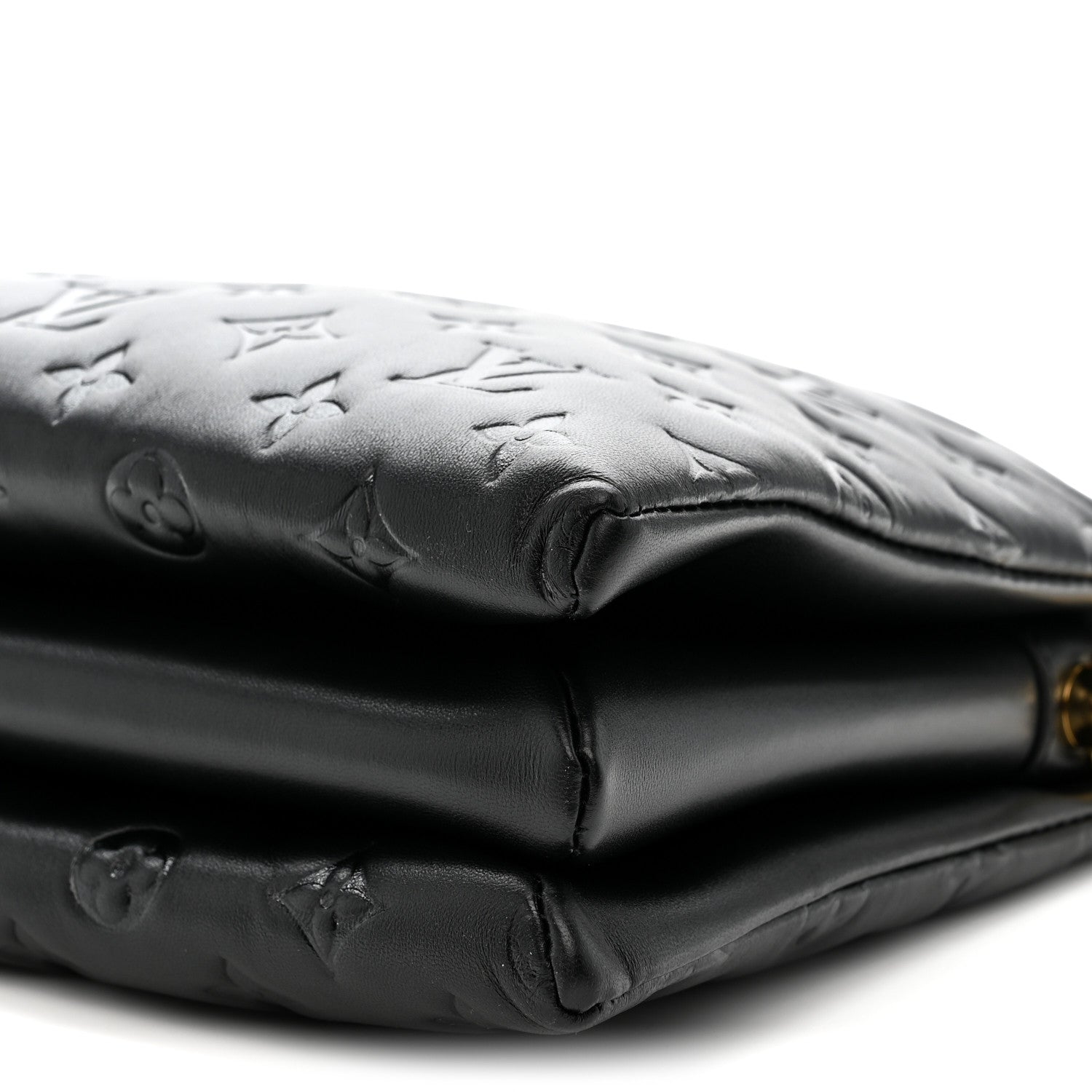 Louis Vuitton Lambskin Embossed Monogram Coussin PM Black 11 of 11