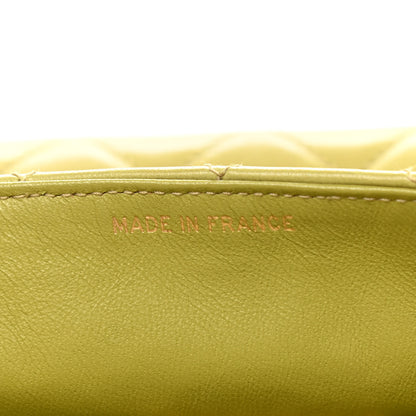 Chanel Lambskin Quilted Flap Clutch Light Green 8 of 11