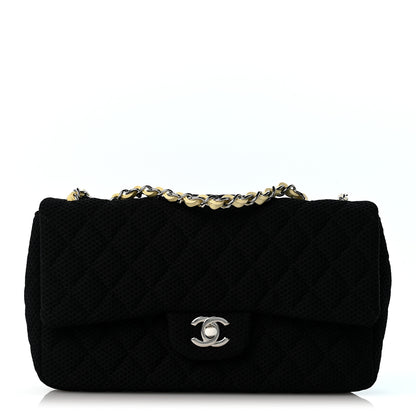 Chanel Neoprene Quilted Medium Single Flap Black 1 of 10