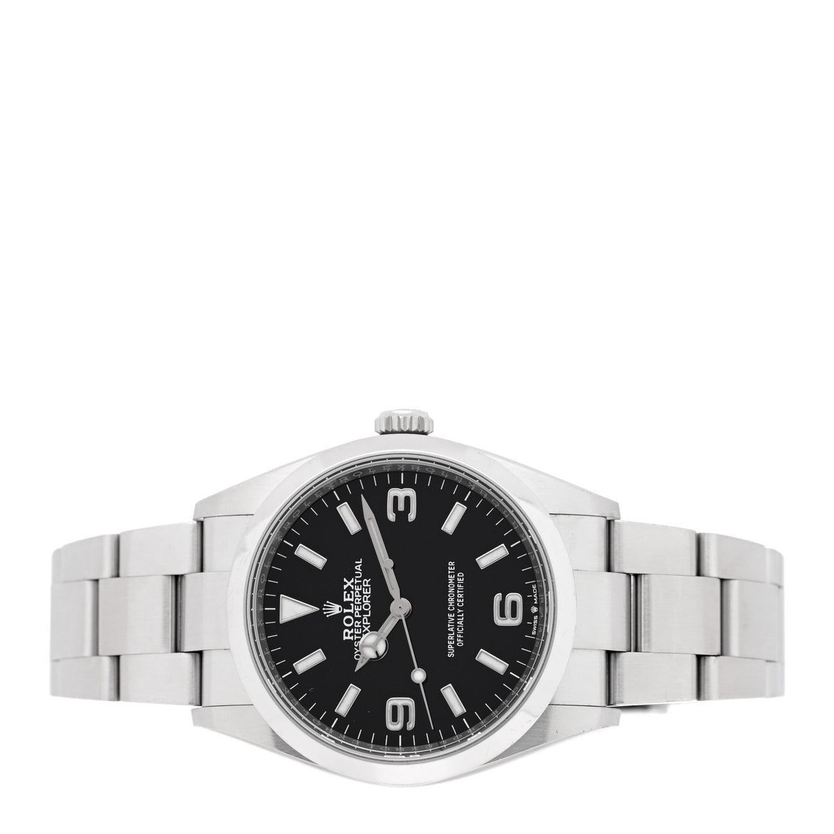 Stainless Steel 36mm Oyster Perpetual Explorer Watch Black 124270