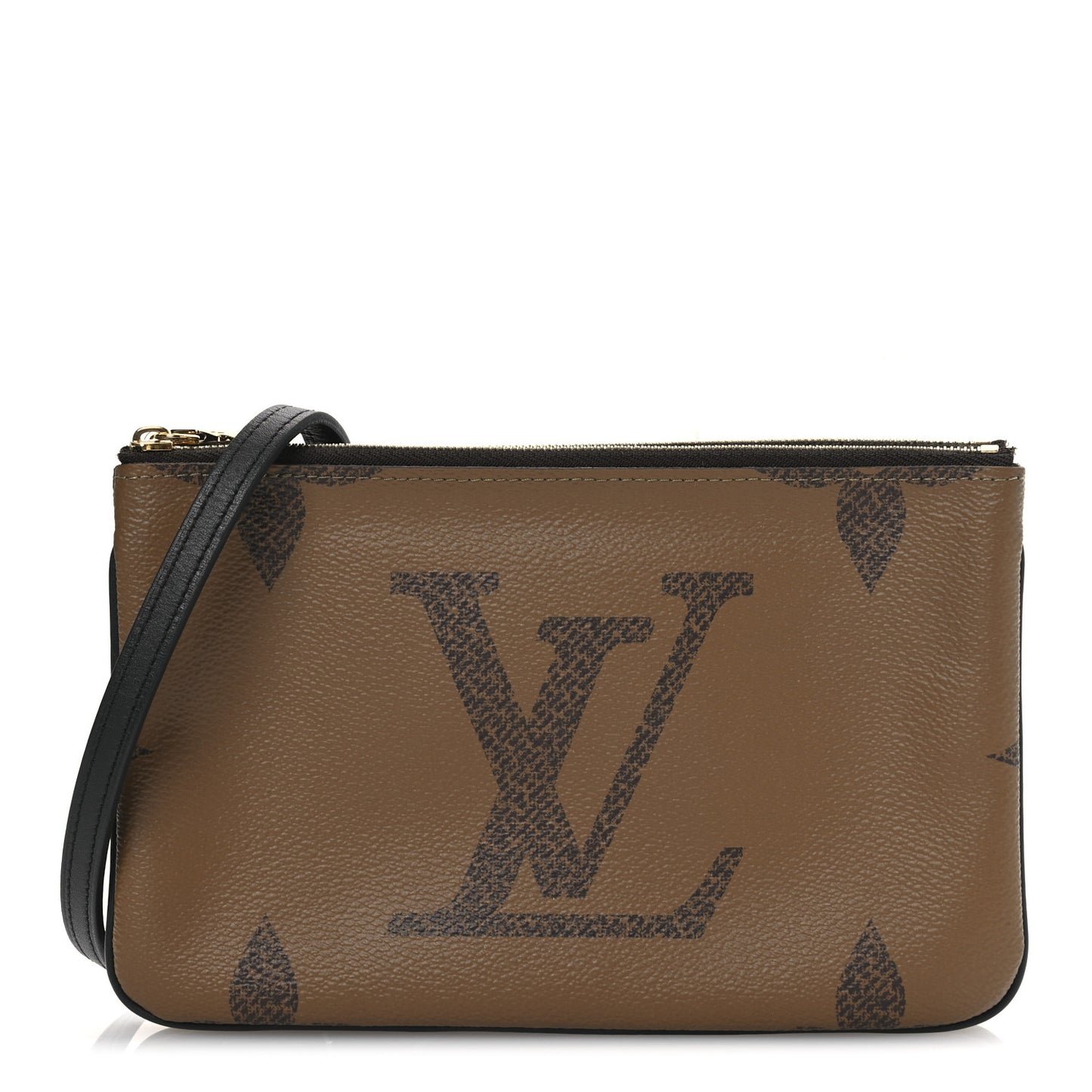 Reverse Monogram Giant Double Zip Pochette