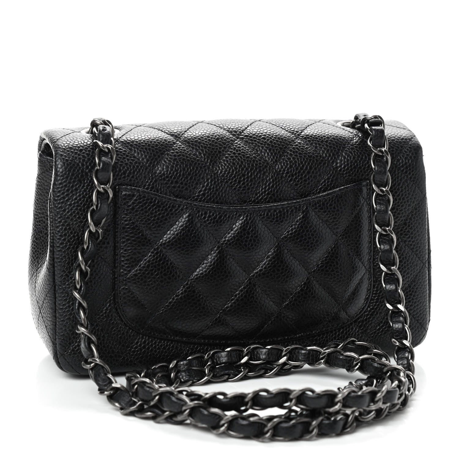 Chanel Caviar Quilted Mini Rectangular Flap Black 3 of 9