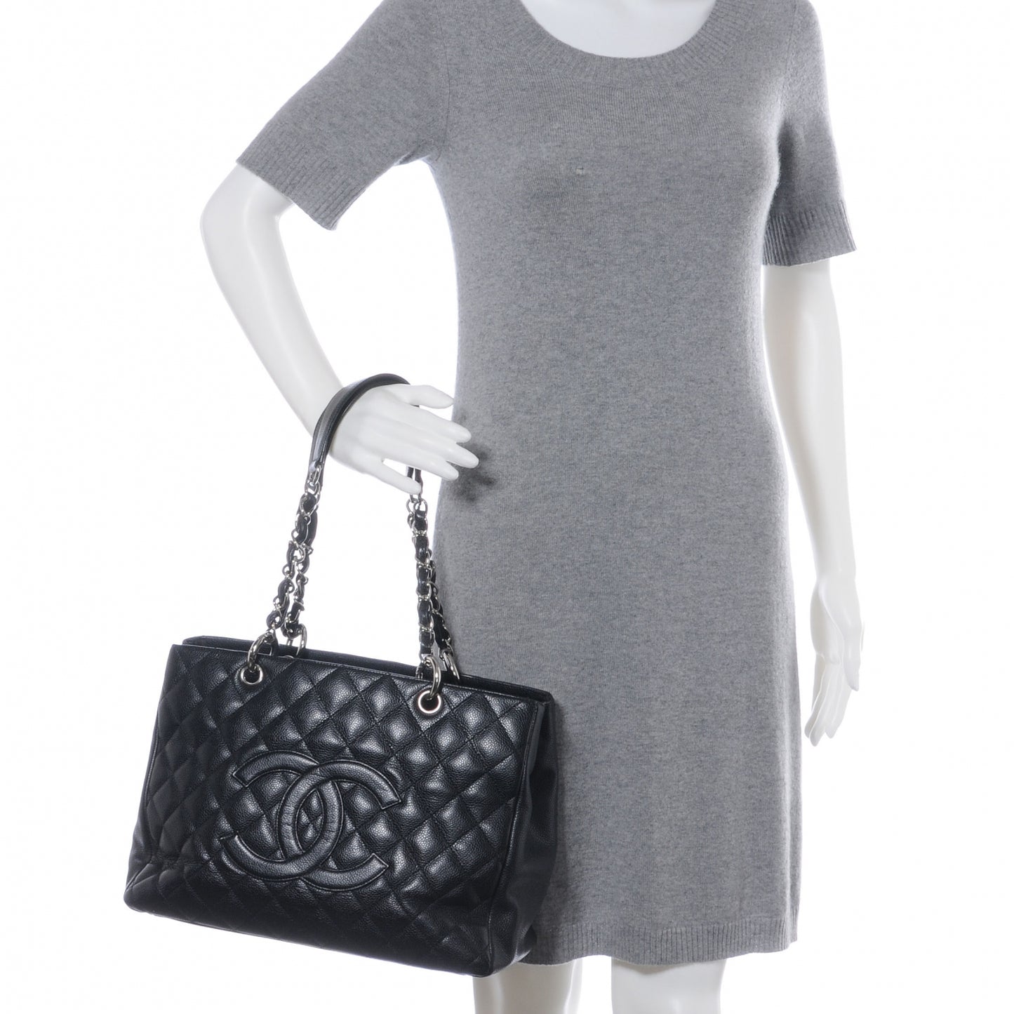 Caviar Grand Shopping Tote GST Black