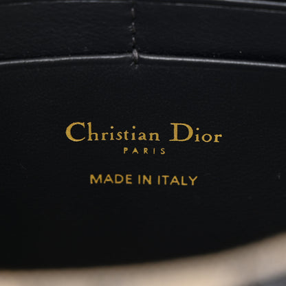 Christian Dior Oblique Saddle Chain Pouch Blue 6 of 9