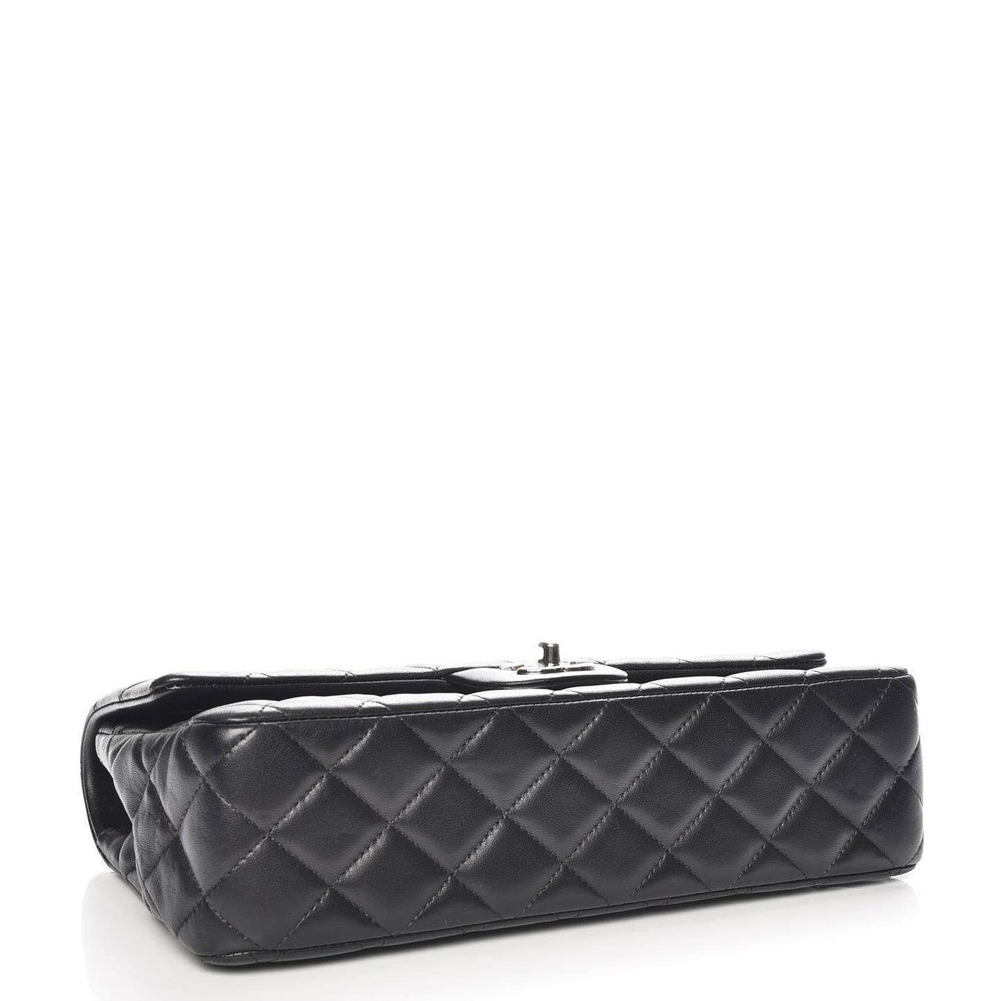 Lambskin Quilted Valentine Charms Medium Single Flap Black