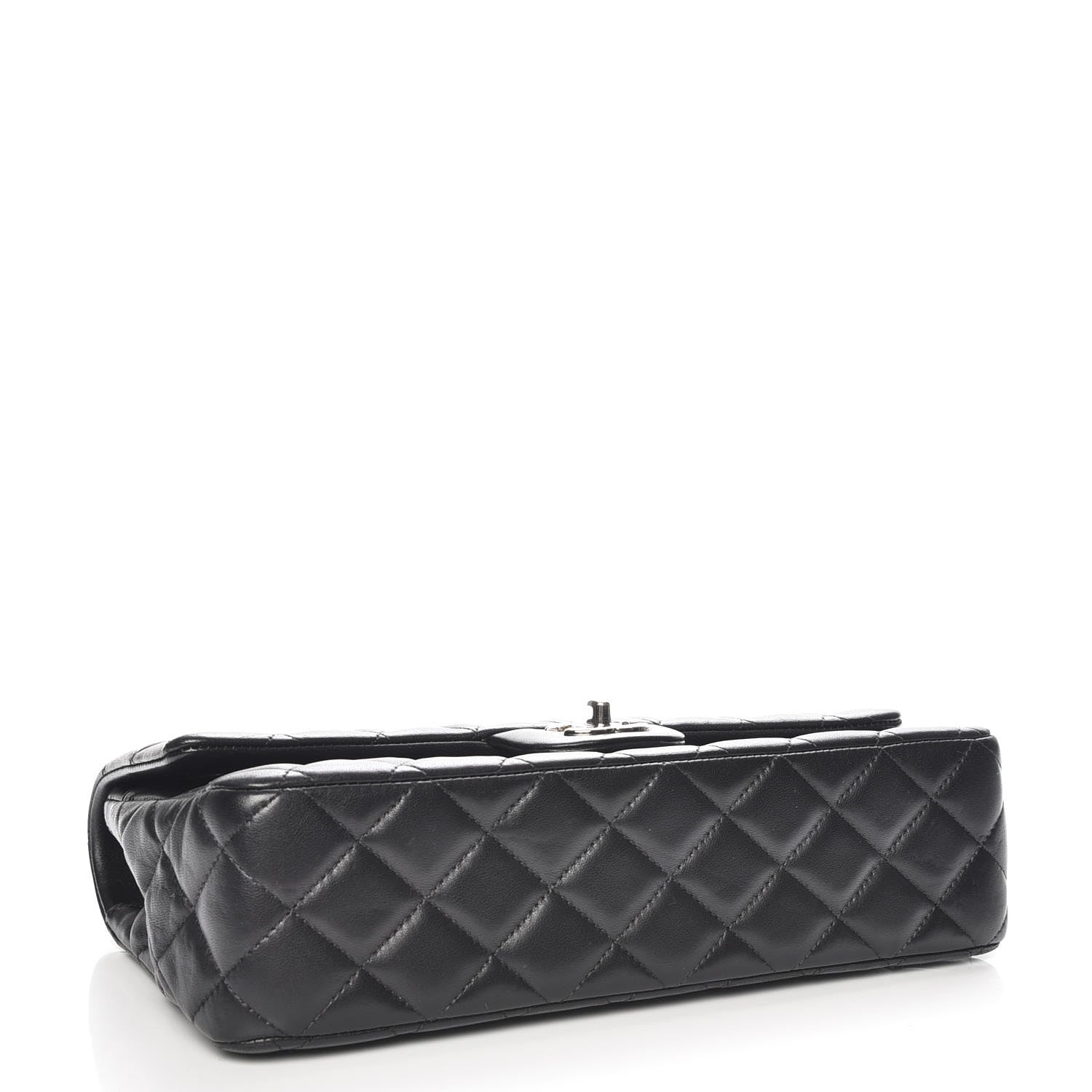 Chanel Lambskin Quilted Valentine Charms Medium Single Flap Black 4 of 8