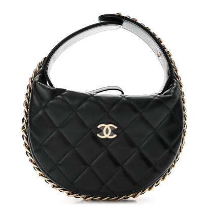 Chanel Quilted Chain Around Pouch Black 1 of 10
