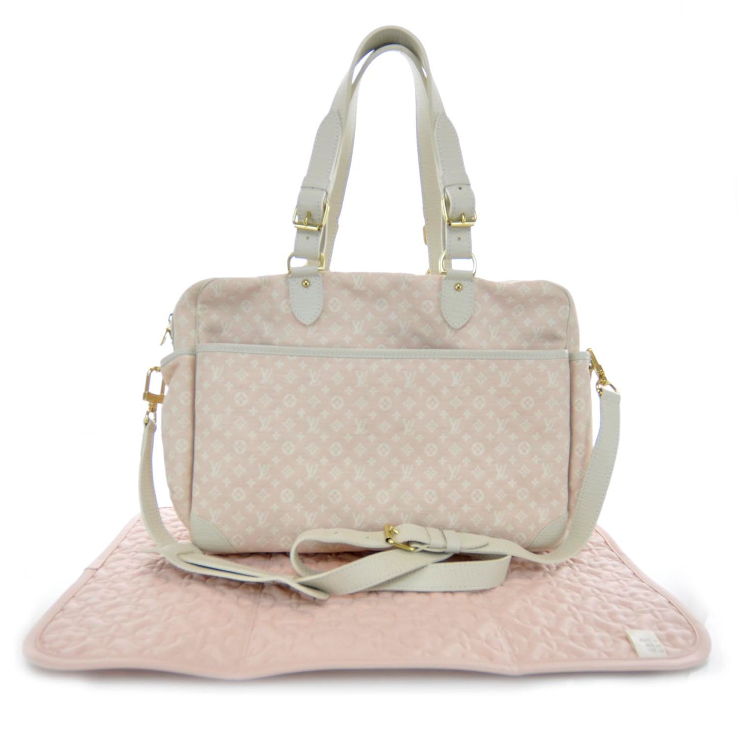 Mini Lin Diaper Bag Pink