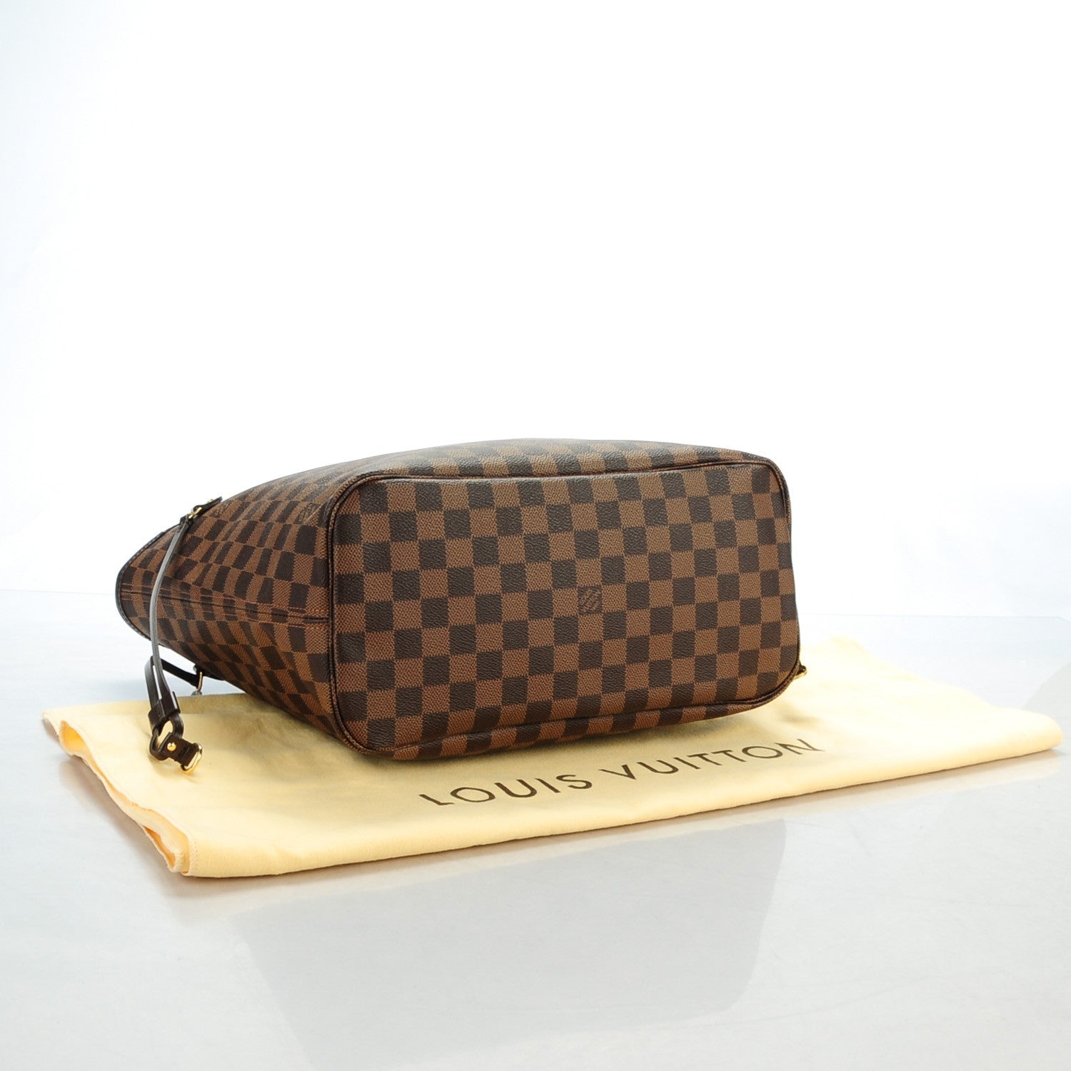 Louis Vuitton Damier Ebene Neo Neverfull MM Rose Ballerine 4 of 8