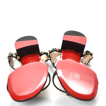 Christian Louboutin Nappa Kaleidra 25 T-Strap Sandals 39 Black 5 of 8