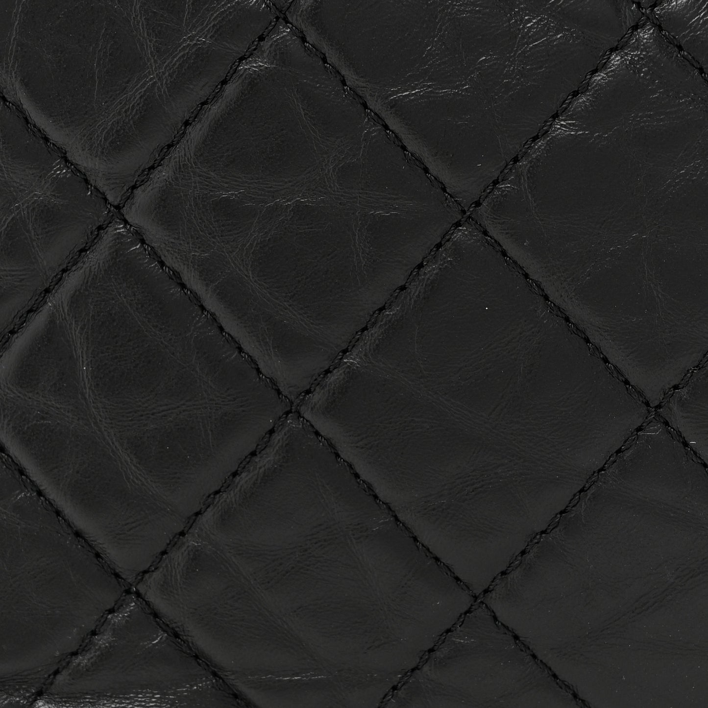 Aged Calfskin Quilted Small Gabrielle Backpack Black