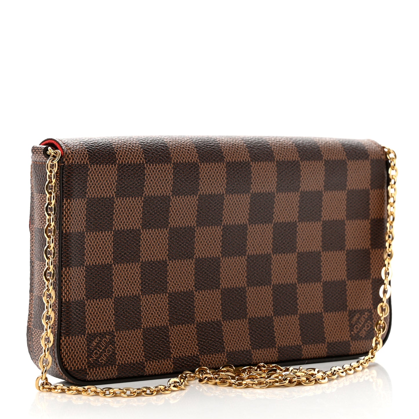 Damier Ebene Pochette Felicie Chain Wallet