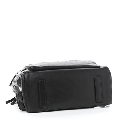 MCM Calfskin Embossed Medium M Moment Backpack Black 5 of 16
