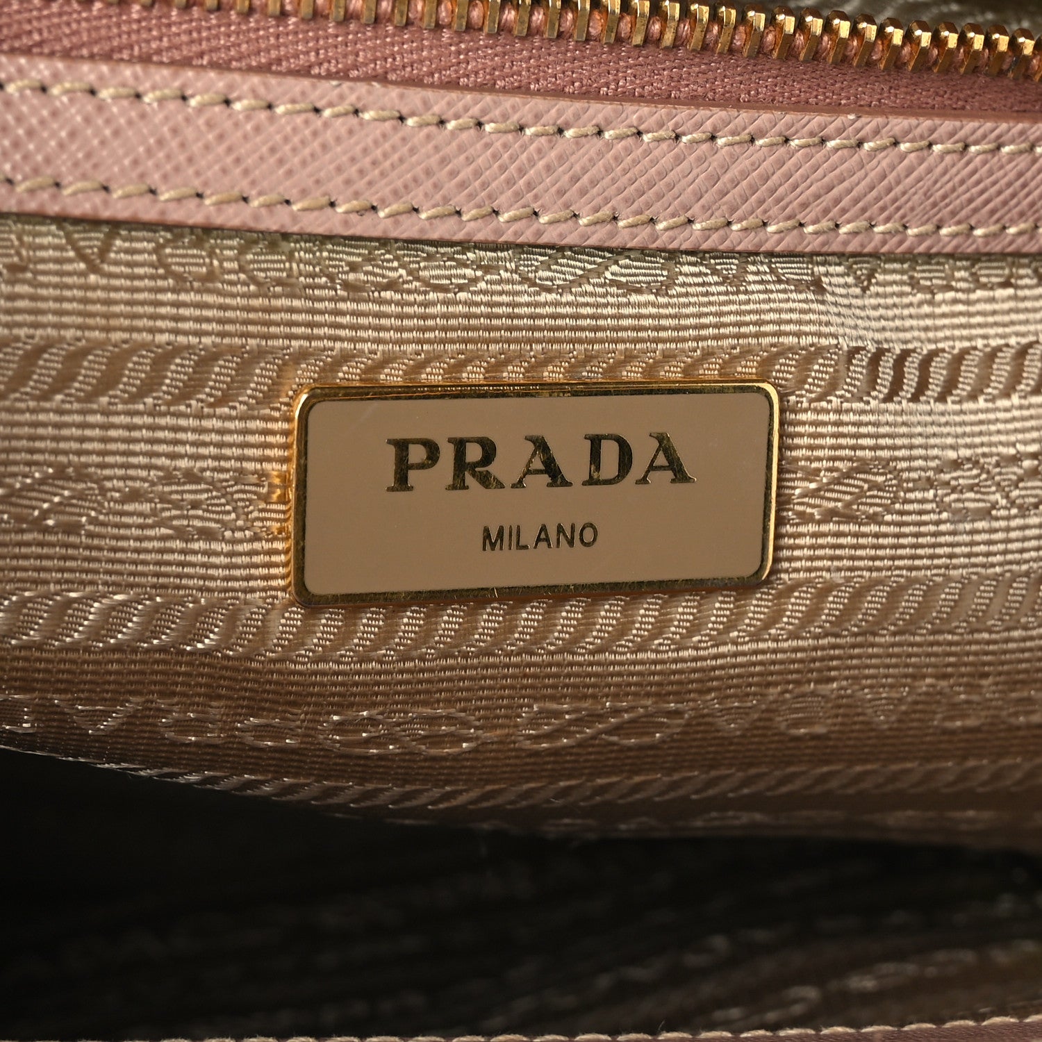 Prada Saffiano Small Galleria Double Zip Tote Cammeo 7 of 12