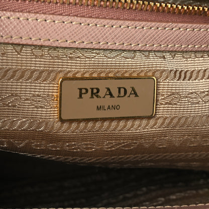 Prada Saffiano Small Galleria Double Zip Tote Cammeo 7 of 12