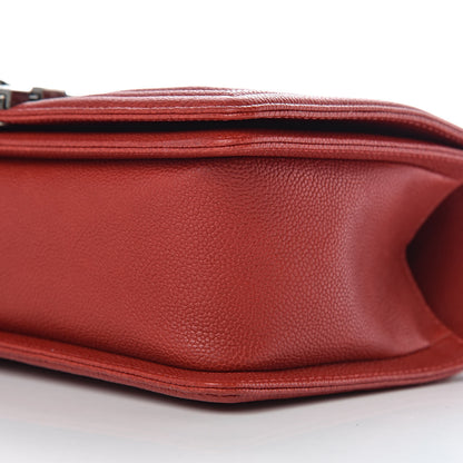 Chanel Caviar Quilted Medium Boy Flap Red 10 of 10