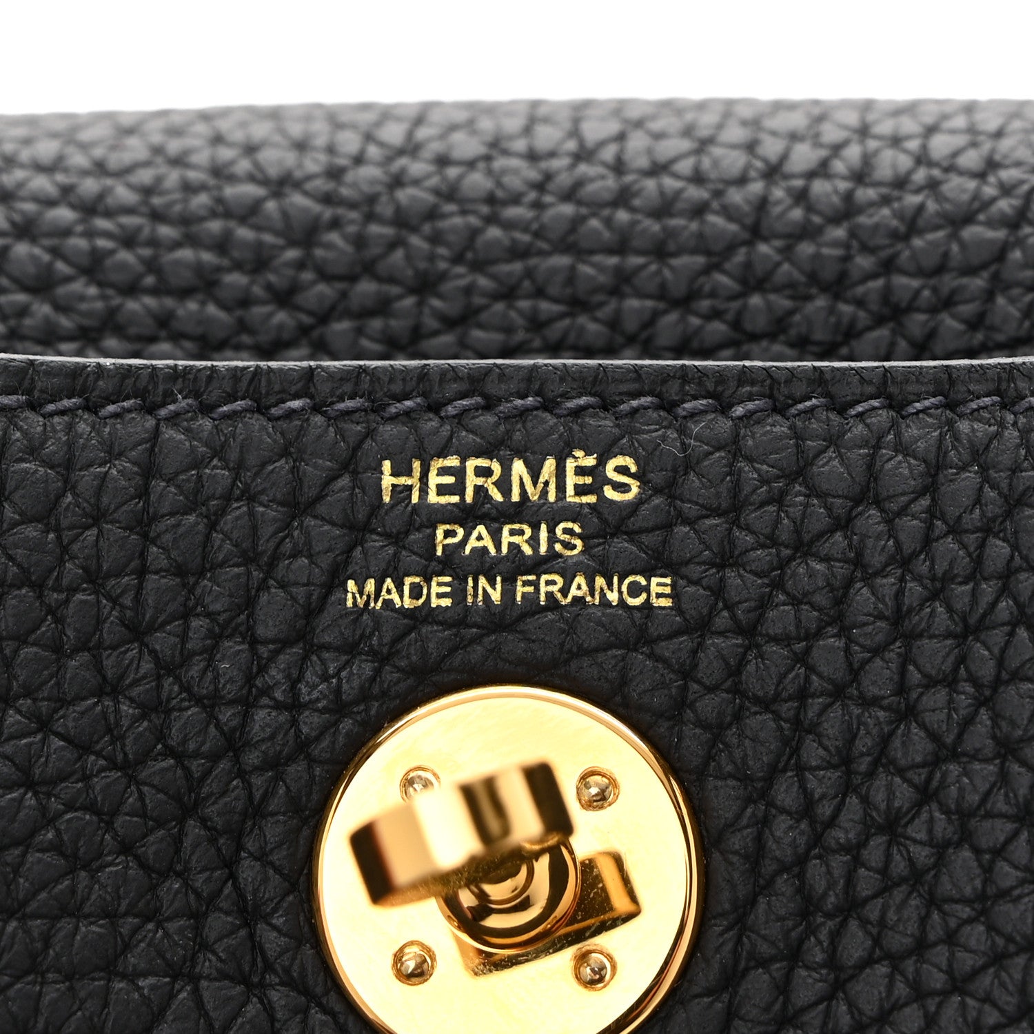 Hermes Taurillon Clemence Mini Lindy 20 Bleu Nuit 6 of 10