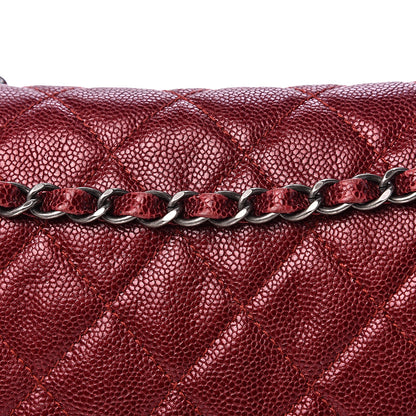 Chanel Caviar Quilted Jumbo Easy Flap Red 12 of 13