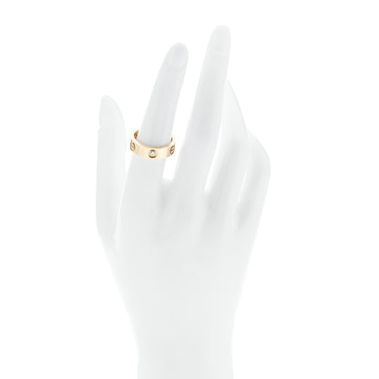 Cartier 18K Yellow Gold 3 Diamond 5.5mm LOVE Ring 54 7 2 of 4