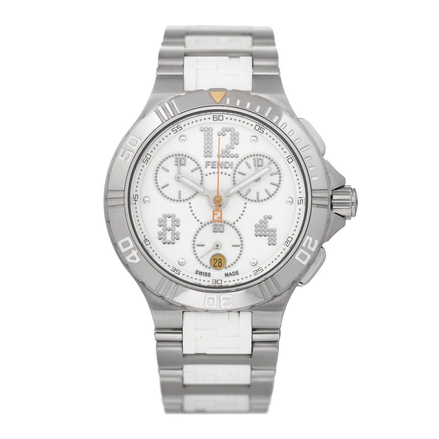 Stainless Steel Ceramic Rubber 38mm Chronograph Quartz Watch