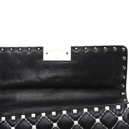 Valentino Garavani Lambskin Medium Free Rockstud Spike Shoulder Bag Black 15 of 23