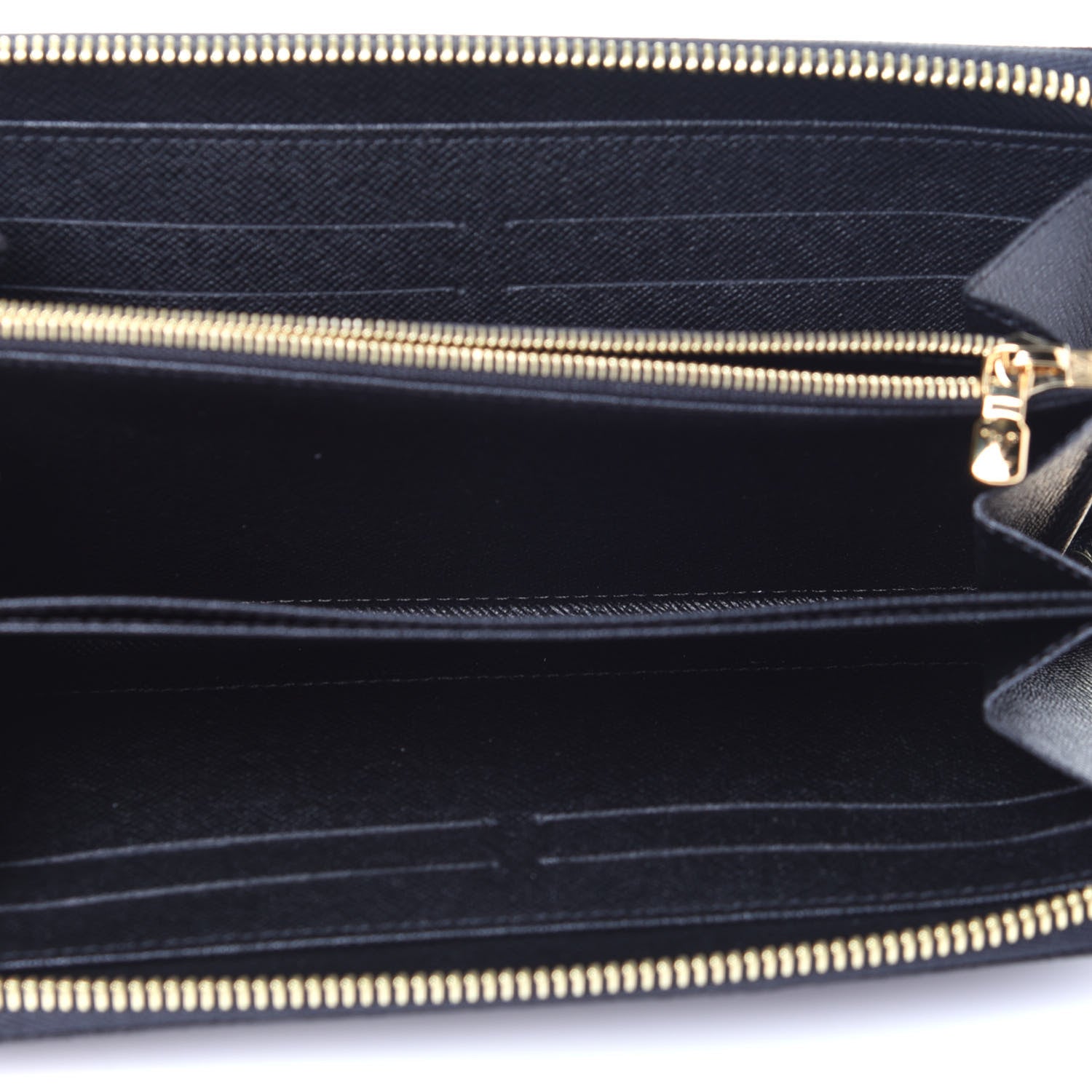 Louis Vuitton Damier Paillettes Zippy Wallet Black 5 of 9